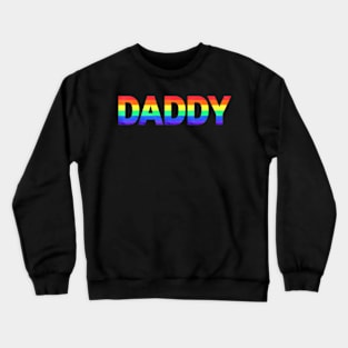 Gay Pride Month LGBTQ Fathers Day Flag Queer Crewneck Sweatshirt